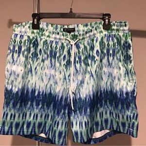 INC Blue and Green Swim Shorts
